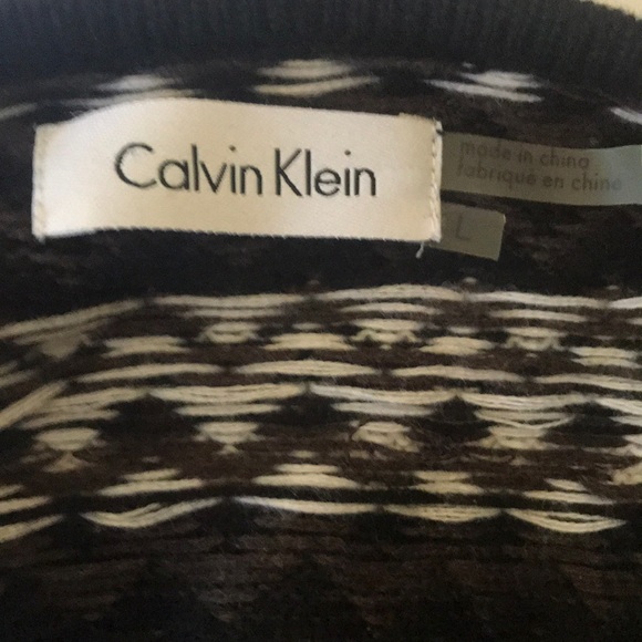 “CALVIN KLEIN” NWT Black and White Sweater Dress. - Picture 11 of 12